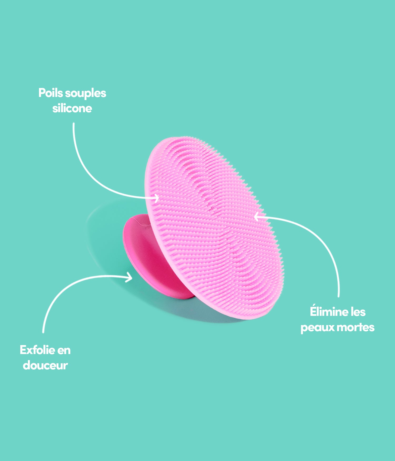 Gel nettoyant visage + brosse exfoliante