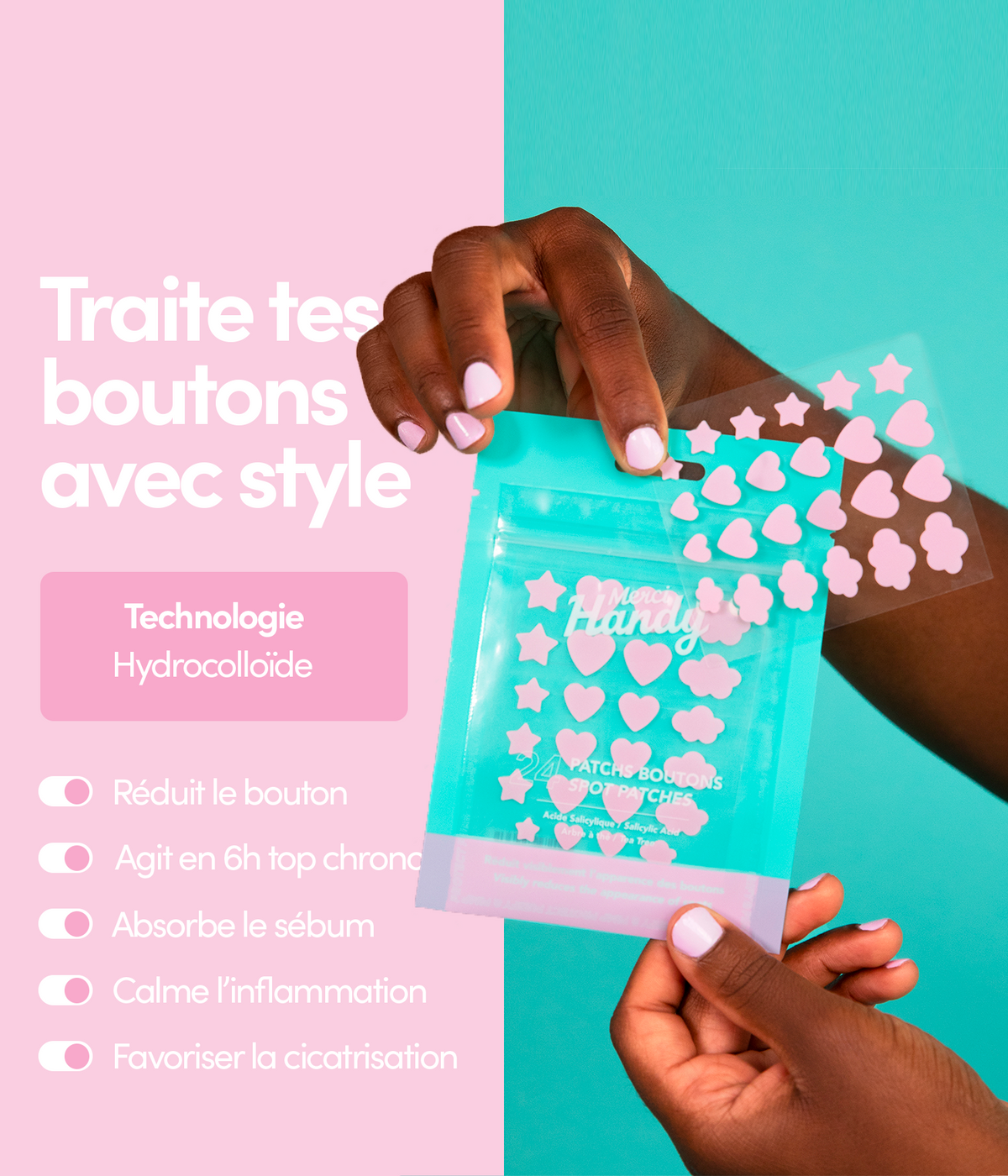 Échantillon Patchs Boutons x6