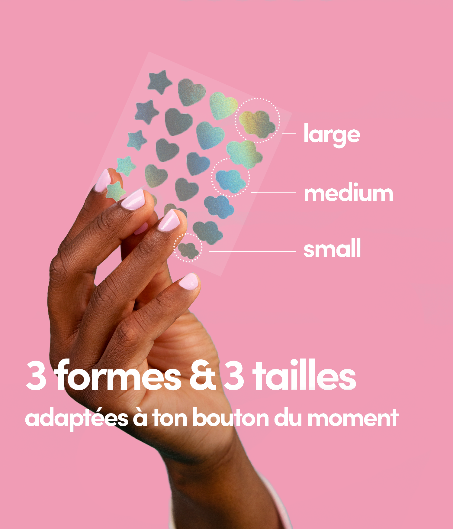 3 x 24 Patchs Boutons holo