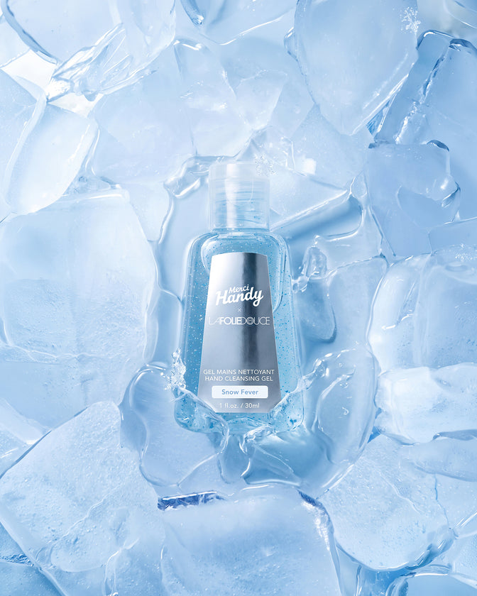 Hand Cleansing Gel x La Folie Douce™ Merci Handy – hand gel frozen in ice