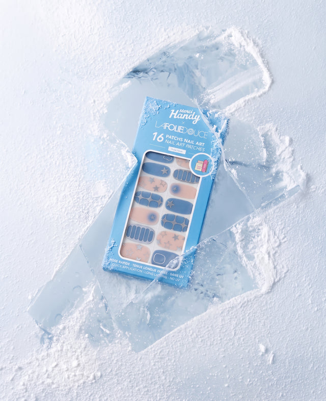 Nail Art Patches x La Folie Douce™ Merci Handy – nail art patch kit on ice