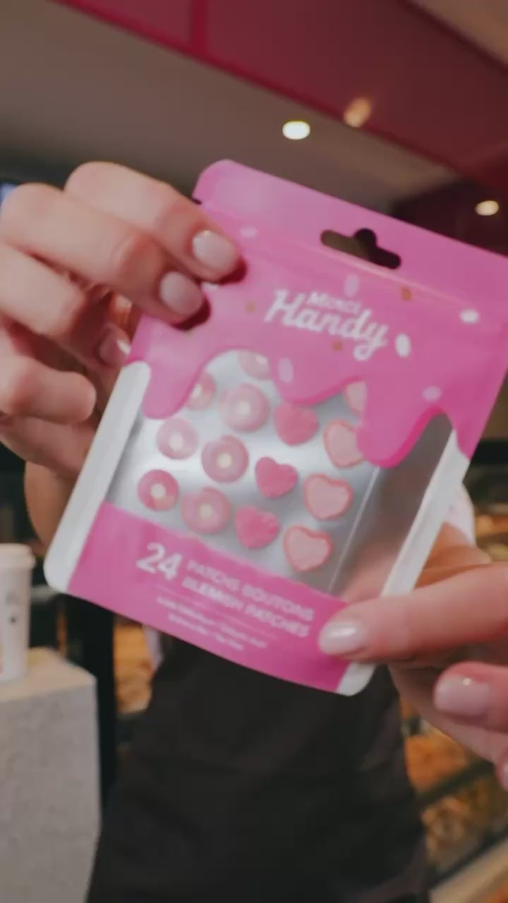 24 Patchs Boutons donuts